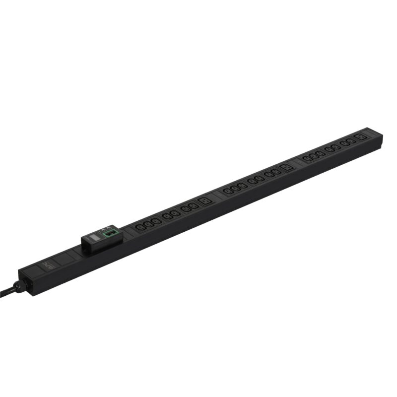 APC Easy Rack Metered PDU, 0U Vertical, 230V/16A 3P+N+PE Input, 3 Phase, 11kW, 3x IEC C19 21x IEC C13 Outlets