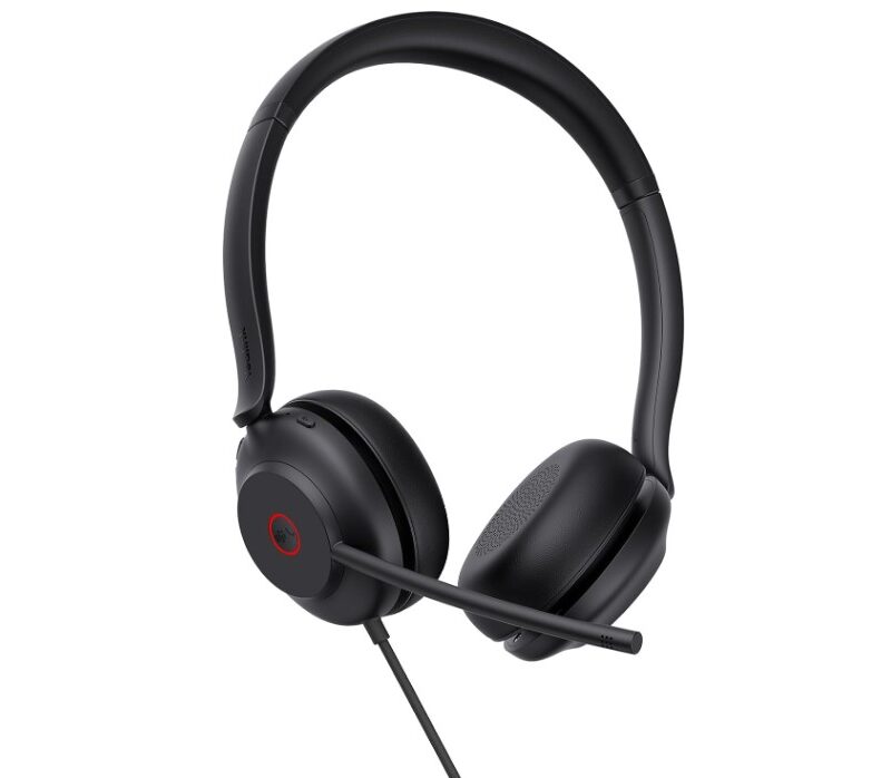 Yealink UH35 Dual UC USB-C/A Wired Headset, Microsoft Teams  UC Certified, Dual Noise-Canceling Microphones USB-A / 35mm Speaker, Lightweight