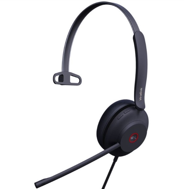 Yealink UH35 Mono UC USB-C/A Wired Headset, Microsoft Teams  UC Certified, Dual Noise-Canceling Microphones USB-A / 35mm Speaker, Lightweight