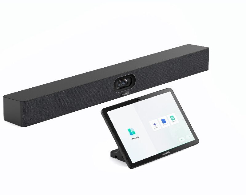 Yealink MeetingBar A40 Microsoft Teams and Zoom Rooms on Android, Small to Medium Room, CTP25 Touch Console with Sharing and BYOD (NO WIRELESS BYOD)