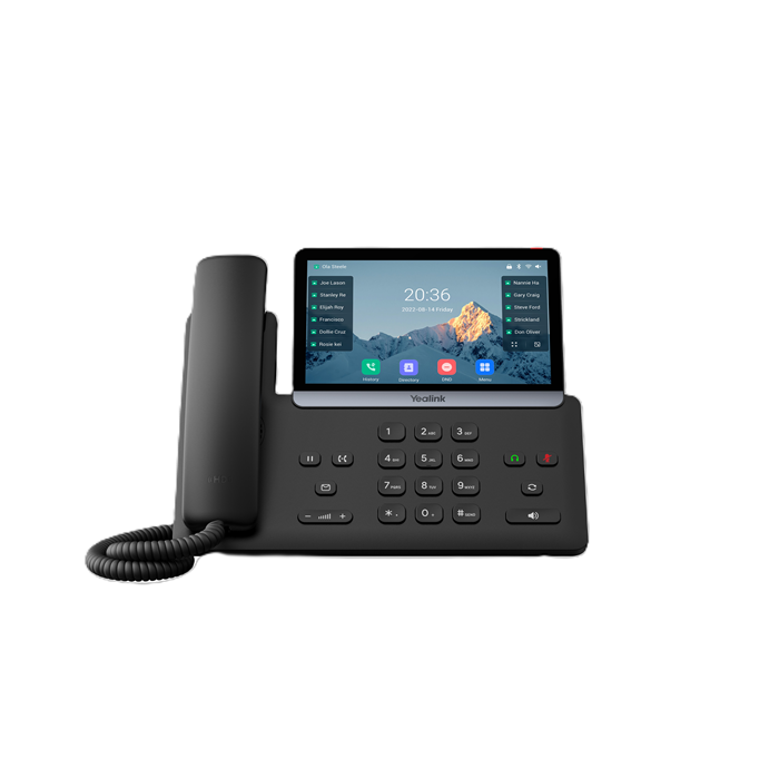 Yealink SIP-T77U (SBC READY) IP Phone, 7' Touchscreen, 16 SIP Accounts, Dual USB, HD Voice, PoE, Linux 6.1, TEE Encryption