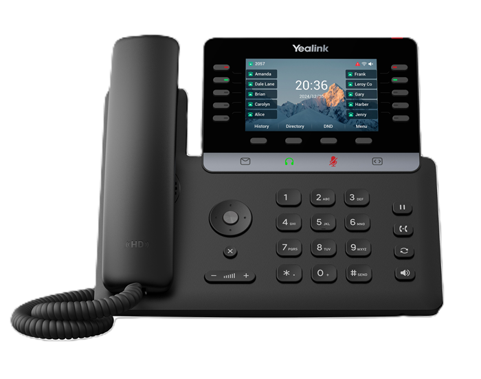 Yealink SIP-T74U (SBC READY) IP Phone, 4.3' Color Display, 16 SIP Accounts, HD Voice, USB PoE, Linux 6.1, TEE Encryption
