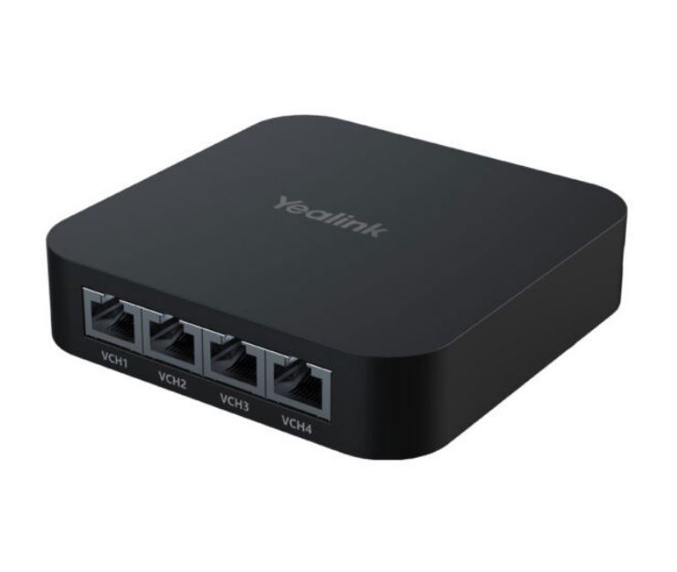 Yealink RCH40 E2 4-Port PoE Switch, Used For Connecting Yealink Meeting Room Cameras, Microphones  Speakers