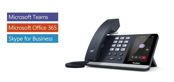 Yealink T55A -Teams Edition, IP Phone, 4.3' Screen, HD Voice, USB, Dual Gigabit, (Power Adapter Wall Mount Bracket Optional) ( LS )