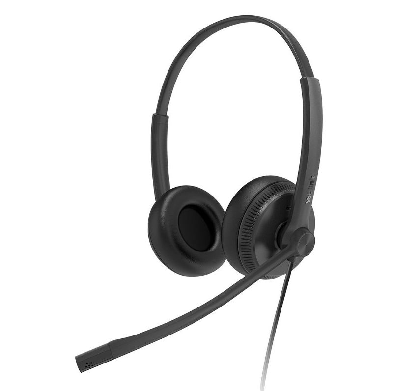 Yealink UH34 SE Dual USB Wired Headset Teams Certified Wideband Noise Cancelling Headset, USB and 3.5mm Jack ControllerTeams Button, Ultra-Lightweigh