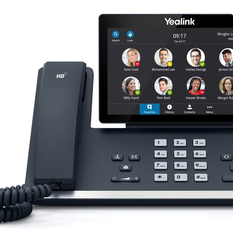 Yealink ZOOM-MP58-WH Zoom Edition Wireless Bluetooth Handset (Power Adapter Wall Mount Bracket Optional), HD Audio, Android, Noise Proof Technology