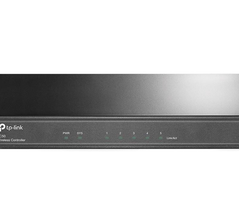 TP-Link AC50 Wireless Controller, 5* 10/100, Up To 50 APs, 16 SSIDs, Mac Authentication, Dual-Link Back Up (LS)