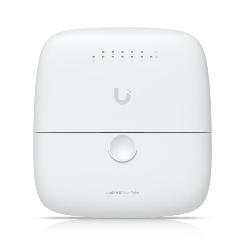 Ubiquiti sunMAX SolarPoint, SM-SP-40, Remotely Managed MPPT 24V 7A Solar Site Charging Appliance, Integrated Four-port, 24V PoE 10/100 Mbps