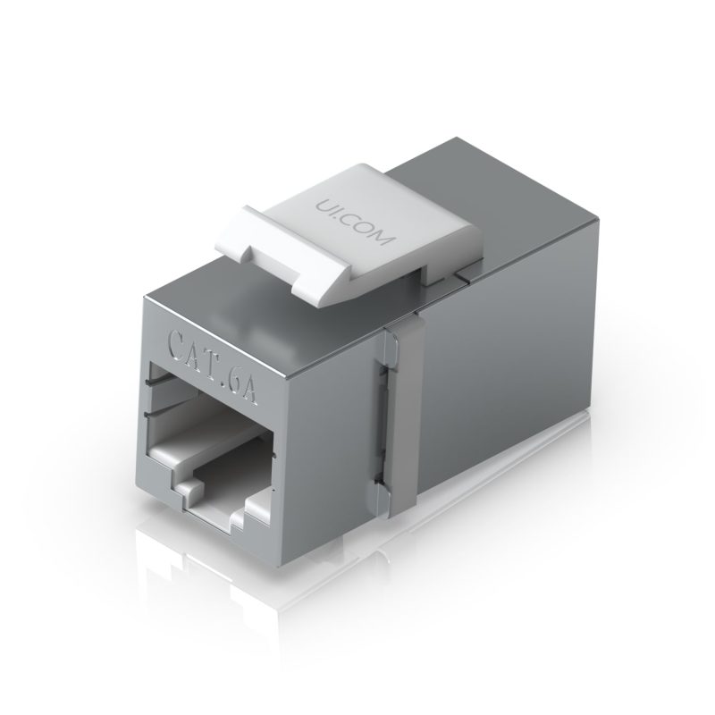 Ubiquiti Pass-through Cat6A Keystone Coupler, 12-Pack, For Connecting Pre-terminated Ethernet Cables Seamlessly