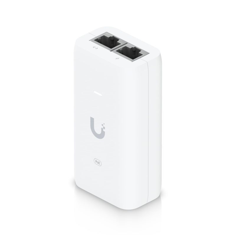 Ubiquiti PoE 802.11AF Adapter, Up to 15W of PoE Output, RJ45 Data Input, AC Cable With Earth Ground, Compatible injector for NHU-U6+