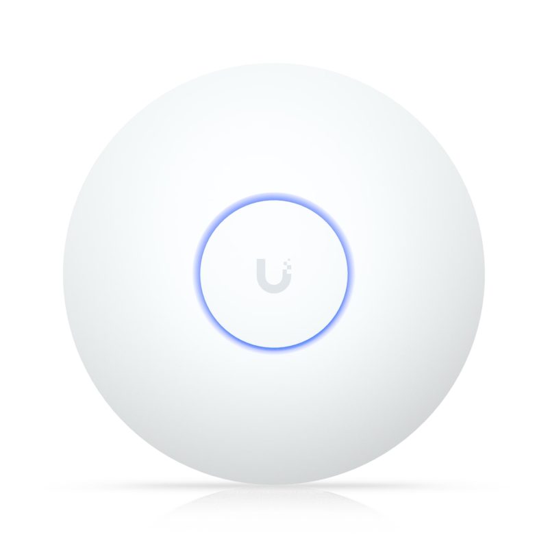 Ubiquiti U7 Long-Range, Compact, Ceiling-mount WiFi 7 AP, 5 Spatial Streams, Extended Signal Range, Cover Up to160m², 300+ Devices, Uplink 2.5GbE