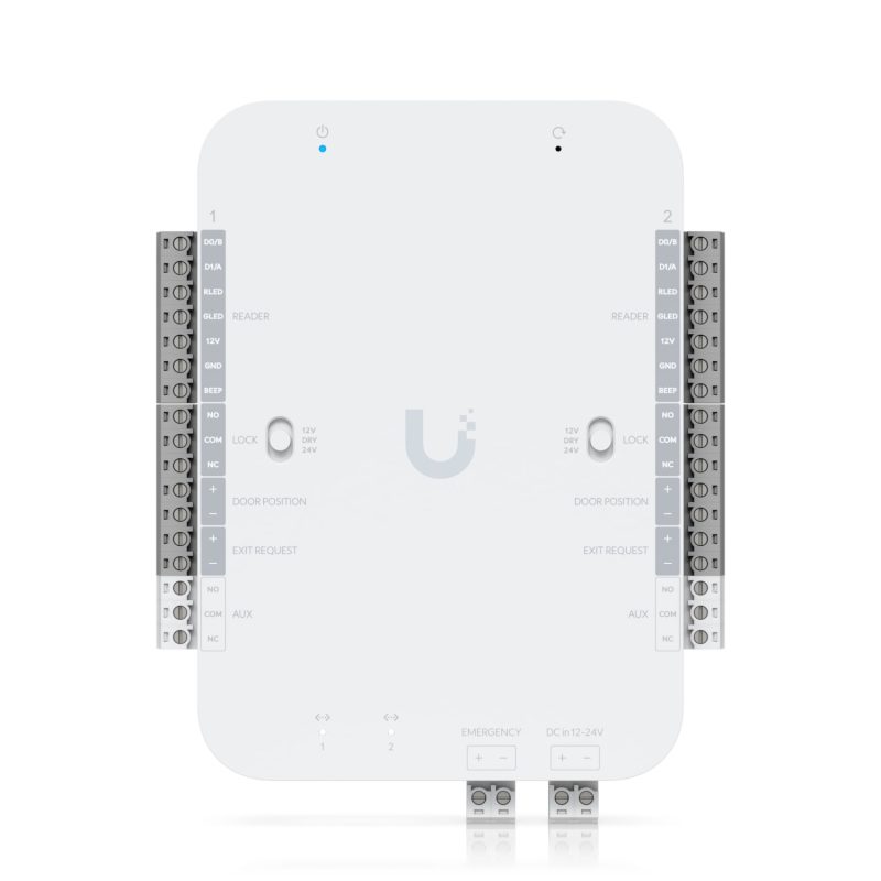 Ubiquiti Retrofit Hub, DC-powered Hub Supports Wiegand And OSDP Readers, Provides Entry And Exit Control For Up To Two Doors *Avail for Deal Reg*