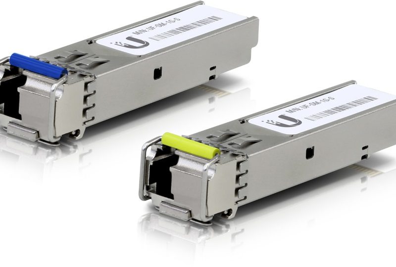 Ubiquiti UFiber1 Gbps Bidirectional Single-Mode SFP Module, 2-Pack, Up 3km Distance, Simplex LC Connector, No Fiber Cable