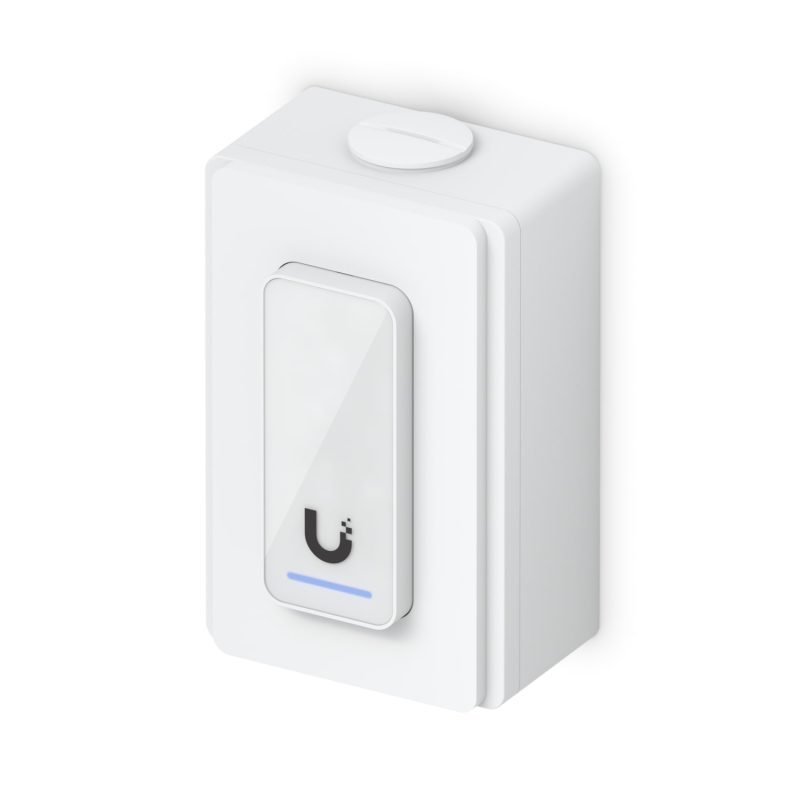 Ubiquiti Reader Junction Box,White, For UniFi Access Readers  Intercom Viewers, Support Flat Surface Mounting  Attachment to 3/4' Conduit