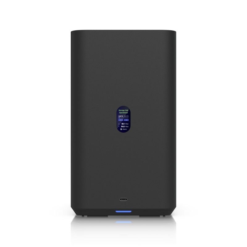 Ubiquiti UNAS 2, Black, UniFi Network Attached Storage (2)3.5' HDD Bays, 2.5 GbE Networking, USB-C Connectivity, PoE++ Adapter, All In Compact Foot.