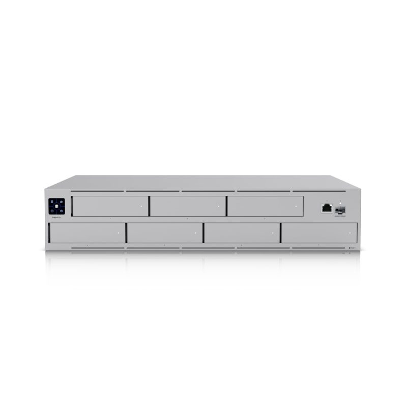 Ubiquiti UNAS Pro 2U Rack-mount NAS, (7) 2.5/3.5' Drive Bays 10 Gbps Performance Designed For Large-scale File Storage  Sharing