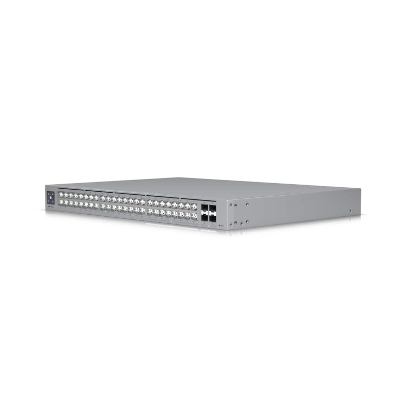 Ubiquiti Pro Max 48, 48-port, Layer 3 Etherlighting Switch, 2.5 GbE, 16 GbE RJ45 Ports, 32 GbE RJ45 , 4 10G SFP+, Throughput 112 Gbps,