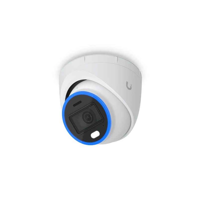 Ubiquiti AI Turret, White, All-weather,Vandal-proof 4K PoE+ Turret Camera, Enhanced AI Capabilities IR, Visible LEDs for Night Vision,Incl