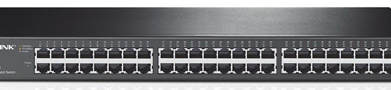TP-Link TL-SG1048 48-Port Gigabit Rackmount Switch 19-inch rack-mountable steel case 96Gbps Switching Capacity IEEE 802.3x flow control Auto MDI/MDIX