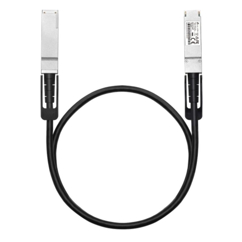 TP-Link SM9220-1M Omada 1 Meter 100G QSFP28 Direct Attach Cable ,Up to 1 m Distance, Support data rate of 100Gbps and 40Gbps, Compatible with 100G QSF