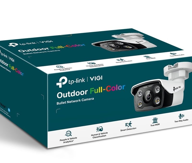 TP-Link VIGI 5MP C350(6mm) Full-Colour Bullet Network Camera 6mm Lens, Two-Way Audio, Smart Detection