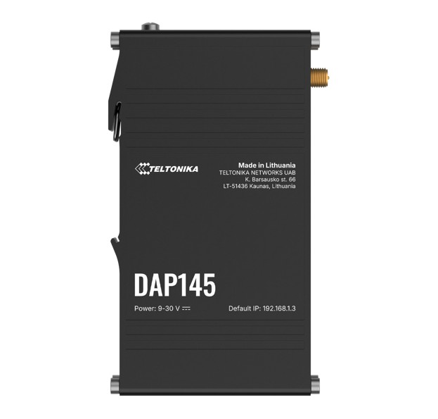 Teltonika DAP145 Industrial RS485 Wi-Fi 4 Access Point, Mesh-Ready with Fast Roaming  DIN-Rail Mount, Robust RS485-to-IP Bridging, PSU excluded