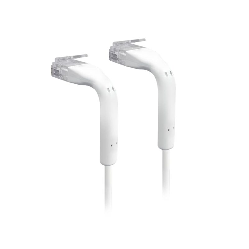 Ubiquiti UniFi Patch Cable, Length 0.3m, White, Ultra-Thin Patch Cable With GbE Support And Flexible, Bendable Boots For Enhanced Installati.