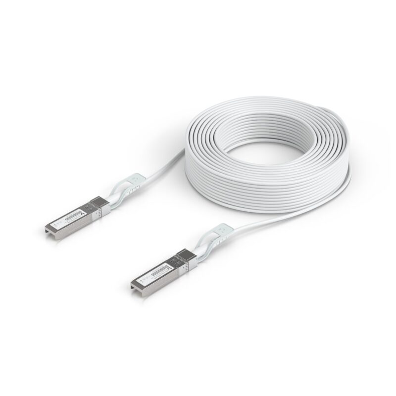 Ubiquiti Uplink Cable Direct Attach Cable, 30M,Auto Link Optimization For Seamless 1G SFP,10G SFP+, 25G SFP28 Intercon Between UniF Items