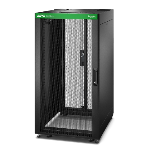APC Easy Rack 22U 600mm x800mm, W/ Woof, Side Panel, Castors, Feet 4 Brackets, No Bottom, Black