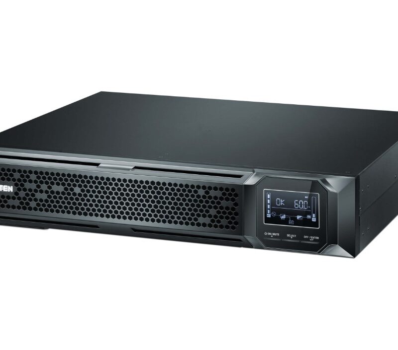 Aten 3000VA/3000W Professional Online UPS with USB/DB9 connection, 8x C13 outlets and 1x C19 outlet, optional SNMP, EPO and RJ port surge protection